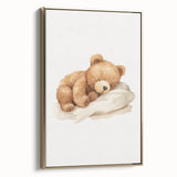 Sleeping Teddy Bear Nursery Wall Art – Baby Room Decor & Prints