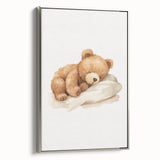 Sleeping Teddy Bear Nursery Wall Art – Baby Room Decor & Prints