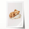 Sleeping Teddy Bear Nursery Wall Art – Baby Room Decor & Prints