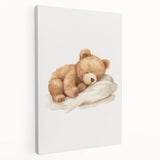 Sleeping Teddy Bear Nursery Wall Art – Baby Room Decor & Prints