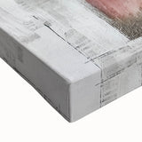 Close-up of a vibrant landscape barn wall art stretched canvas, showcasing rich colors and detailed texture, perfect for rustic home decor accents.