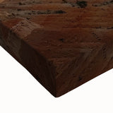 Close-up of a stretched landscape canvas depicting vibrant canyons with rich earthy tones, showcasing intricate details and textures perfect for home decor.