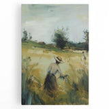 Stretched canvas artwork showcasing a vibrant landscape scene with rich colors and intricate details, perfect for home decor or office spaces.