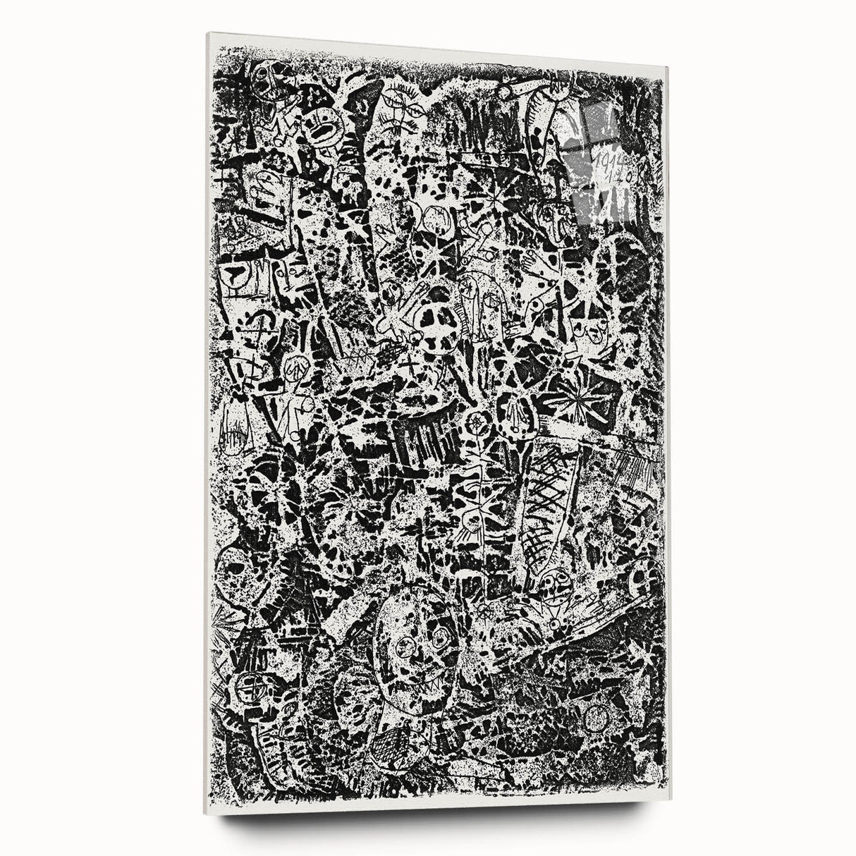 Modern Wall Art - Small World by Paul Klee - Black & White Abstract Print