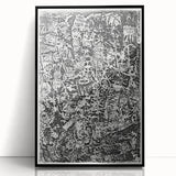 Modern Wall Art - Small World by Paul Klee - Black & White Abstract Print