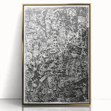 Modern Wall Art - Small World by Paul Klee - Black & White Abstract Print