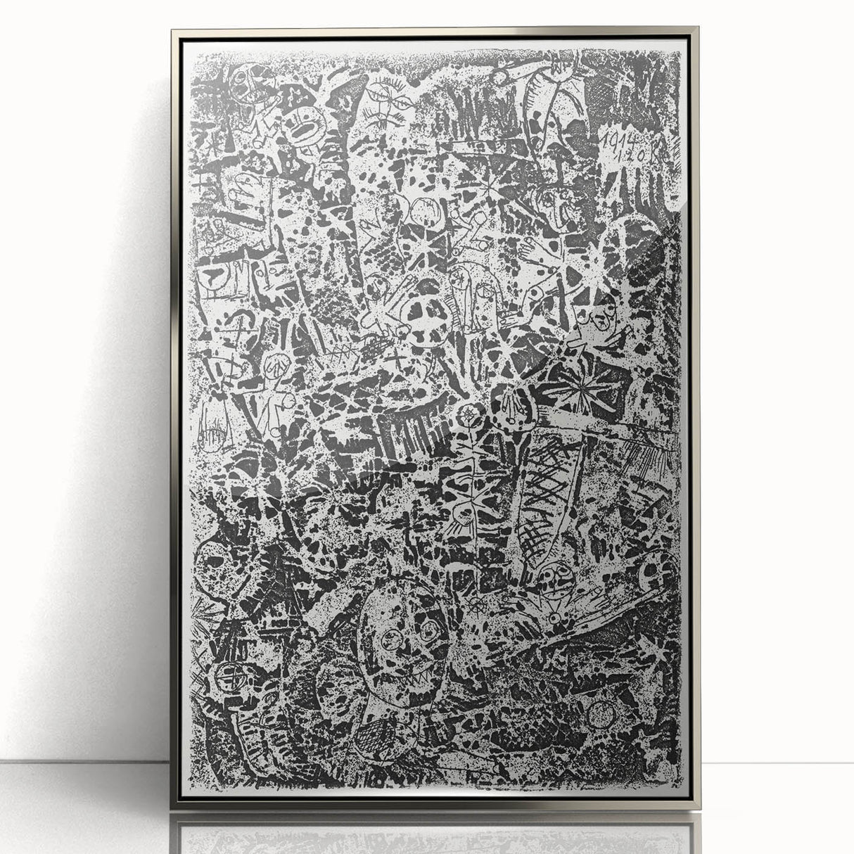 Modern Wall Art - Small World by Paul Klee - Black & White Abstract Print