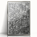 Modern Wall Art - Small World by Paul Klee - Black & White Abstract Print