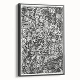 Modern Wall Art - Small World by Paul Klee - Black & White Abstract Print