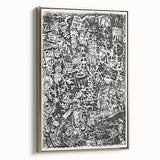 Modern Wall Art - Small World by Paul Klee - Black & White Abstract Print