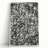 Modern Wall Art - Small World by Paul Klee - Black & White Abstract Print