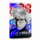 Urban Chic Pop Art Wall Art – Bold Blue, Red, and Black Canvas