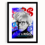 Urban Chic Pop Art Wall Art – Bold Blue, Red, and Black Canvas