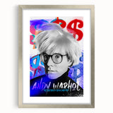 Urban Chic Pop Art Wall Art – Bold Blue, Red, and Black Canvas