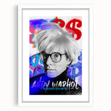 Urban Chic Pop Art Wall Art – Bold Blue, Red, and Black Canvas