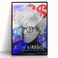 Urban Chic Pop Art Wall Art – Bold Blue, Red, and Black Canvas