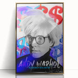 Urban Chic Pop Art Wall Art – Bold Blue, Red, and Black Canvas
