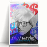 Urban Chic Pop Art Wall Art – Bold Blue, Red, and Black Canvas