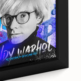 Urban Chic Pop Art Wall Art – Bold Blue, Red, and Black Canvas