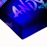 Urban Chic Pop Art Wall Art – Bold Blue, Red, and Black Canvas