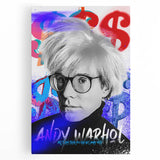 Urban Chic Pop Art Wall Art – Bold Blue, Red, and Black Canvas