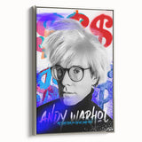 Urban Chic Pop Art Wall Art – Bold Blue, Red, and Black Canvas