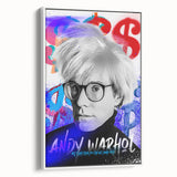 Urban Chic Pop Art Wall Art – Bold Blue, Red, and Black Canvas