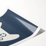 Gaming Controller Art Print – Minimalist Gamer Wall Decor