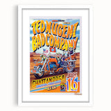 Ted Nugent & Bad Company Poster – Retro Motorcycle Wall Art