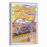 Ted Nugent & Bad Company Poster – Retro Motorcycle Wall Art