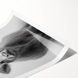 Highland Cow Bathroom Wall Art - Minimalist Black and White Decor