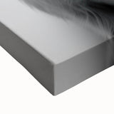 Highland Cow Bathroom Wall Art - Minimalist Black and White Decor