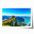 Extra large rolled print of a European Austrian landscape with vibrant floral elements.