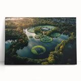 Black and white photo of a European cityscape on large stretched canvas, suitable for kitchen wall art.