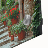 Large abstract wall art depicting the Provence scenery in mid-century modernist style, using acrylic glass.