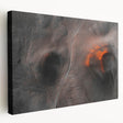 Icelandic landscape on large stretched canvas with cool blue and green hues, ideal for kitchen wall art.