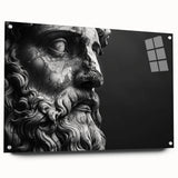 Acrylic print of Rome scenery in muted earth tones, ideal for dining room decor.