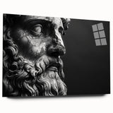 Acrylic print of a large abstract portrayal of Rome, Italy in muted earth tones, ideal for bedroom or dining room art.