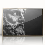 Acrylic print of Rome scenery in art deco style with gold frame, suitable for modern art wall decor.