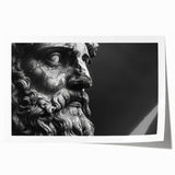 Extra large rolled print of Rome scenery with floral accents in muted earth tones, ideal for art wall dining room.