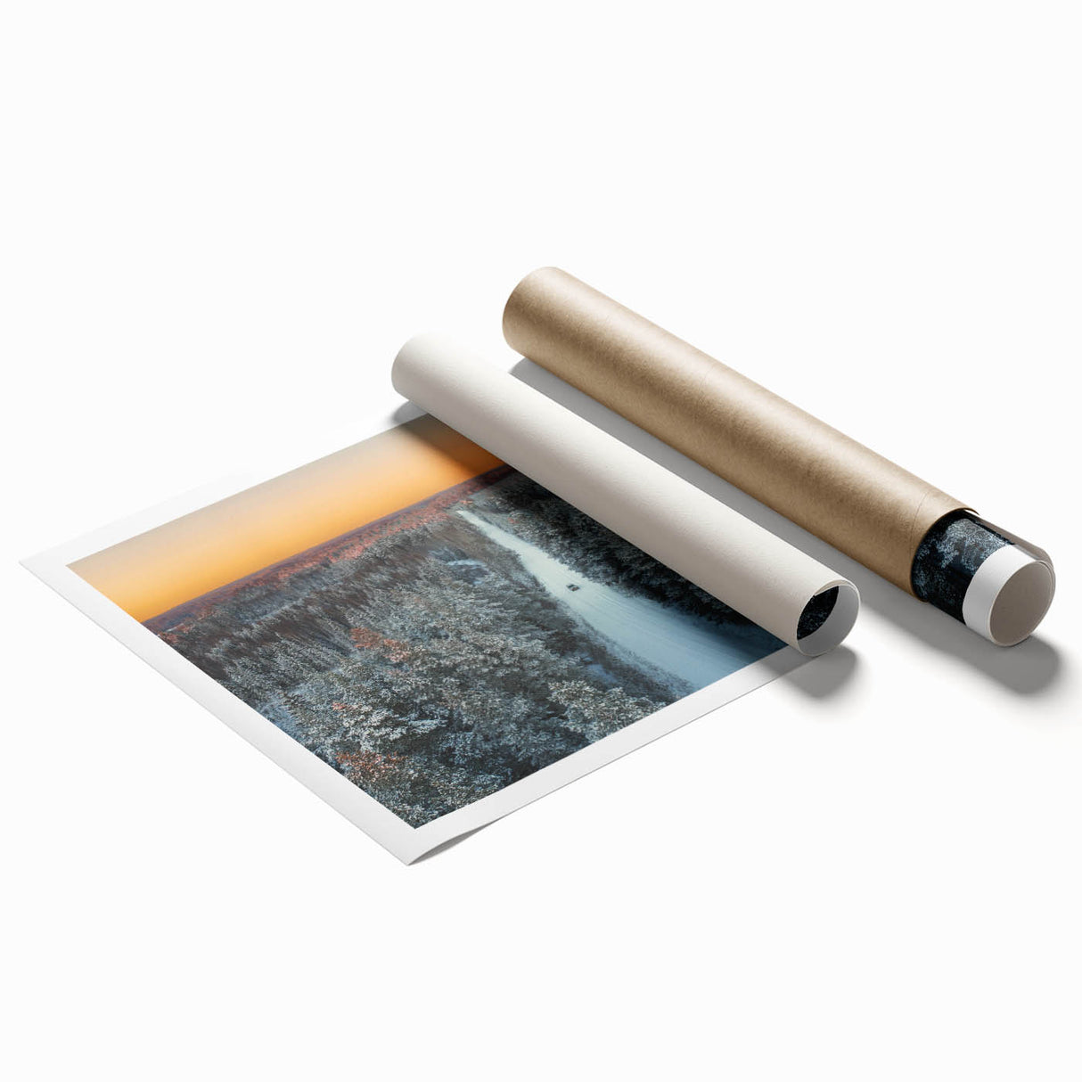 Extra large rolled print of a floral scene in Latvia with soft pastel shades, ideal for classy bathroom wall art.