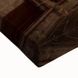 Large art of a black and white Barcelona landscape painting on stretched canvas, suitable for bedroom wall decor.