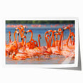 Extra large rolled print of Yucatán scenery with vibrant floral elements, suitable for dining room wall art.