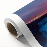 Art Deco poster of an Argentine landscape in pastel shades on rolled canvas, ideal for nursery wall art.