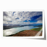 Extra large rolled print of a vibrant, floral scene in South America, perfect for art wall dining room.