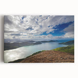 Black and white photograph of Rio de Janeiro on stretched canvas, ideal for kitchen wall art.