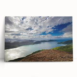 Black and white canvas print of a Brazilian landscape, ideal for kitchen wall art or bedroom ambiance.
