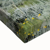 Black and white landscape art painting of the Grand Tetons on stretched canvas, ideal for bedroom wall art.