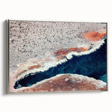Landscape art painting of Yellowstone, featuring vibrant colors on a framed canvas, suitable for living room decor.