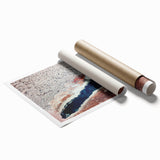 Yellowstone scenic landscape on extra large rolled canvas, featuring vibrant green and blue tones.